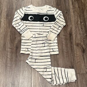 Hanna Anderson Striped Mummy Pajama Set - Cozy Two-Piece Sleepwear Size: 3T